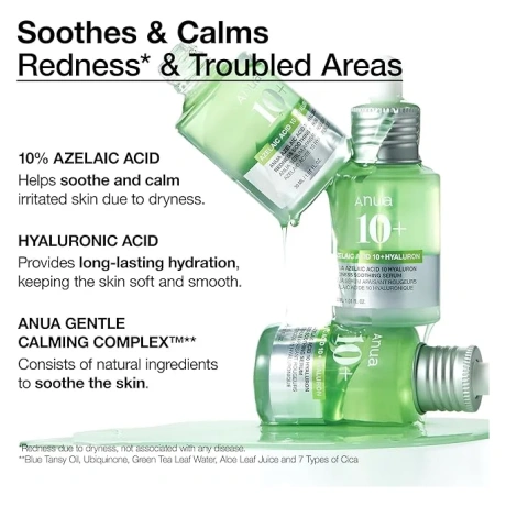 ANUA Azelaic Acid 10 Hyaluron Redness Soothing Serum