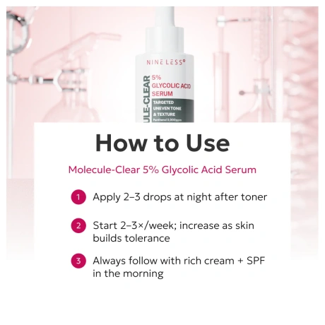 NINE LESS Molecule-Clear 5 Glycolic Acid Serum