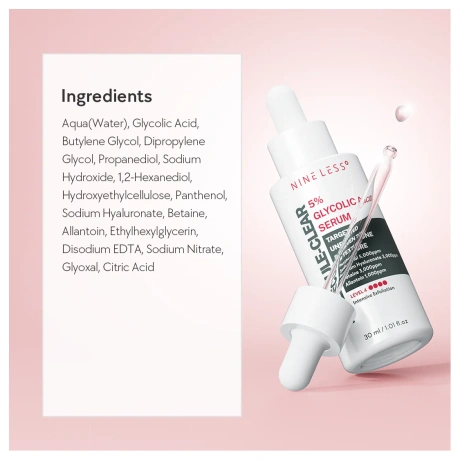 NINE LESS Molecule-Clear 5 Glycolic Acid Serum