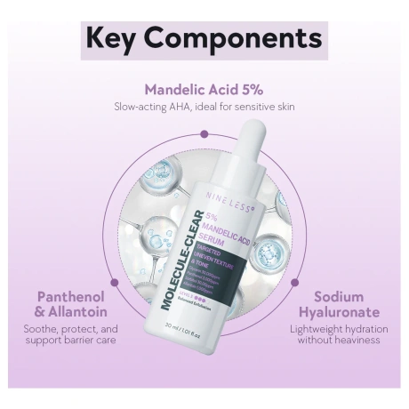 NINE LESS Molecule-Clear 5 Mandelic Acid Serum