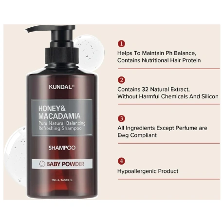 KUNDAL Honey & Macadamia Nature Shampoo Blackberry Bay