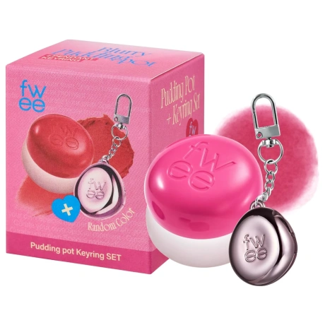 FWEE Keyring Lip&Cheek Blurry Pudding Pot PK04 Crush