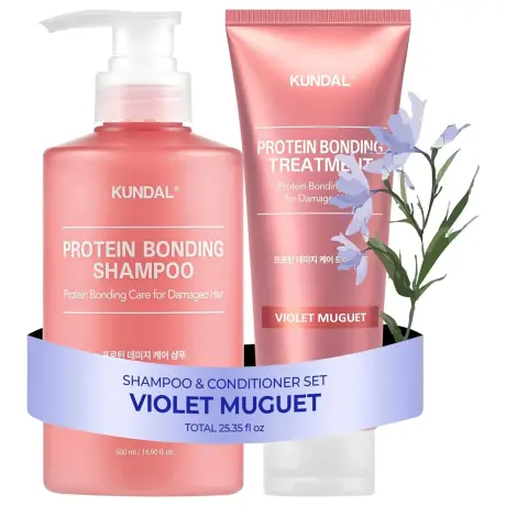 KUNDAL Holiday Silk Glow Edition - Protein Bonding Care Shampoo  Treatment  Hair Scrunchie