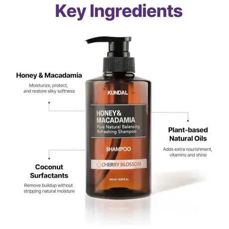 KUNDAL Honey & Macadamia Nature Shampoo White Musk