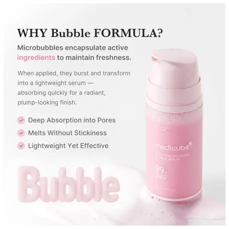 Medicube PDRN Pink Collagen Bubble Serum