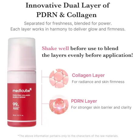 Medicube PDRN Pink Collagen Bubble Serum