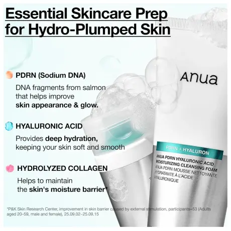 ANUA PDRN Hyaluronic Acid Moisturizing Cleansing Foam