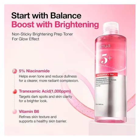 ANUA Niacinamide TXA Brightening Booster Toner