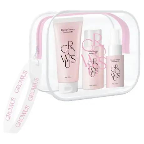 GROWUS Damage Therapy Travel Kit (Shampoo + Treatment + No Wash Treatment)