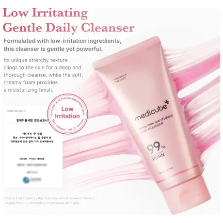 Medicube PDRN Pink Niacineamide Whip Cleanser
