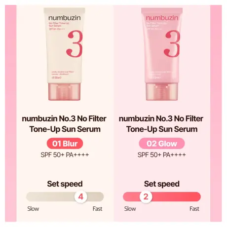 Numbuzin No.3 No Filter Tone-Up Sun Serum 01 Blur