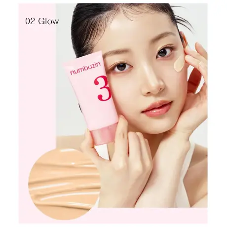 Numbuzin No.3 No Filter Tone-Up Sun Serum 02 Glow