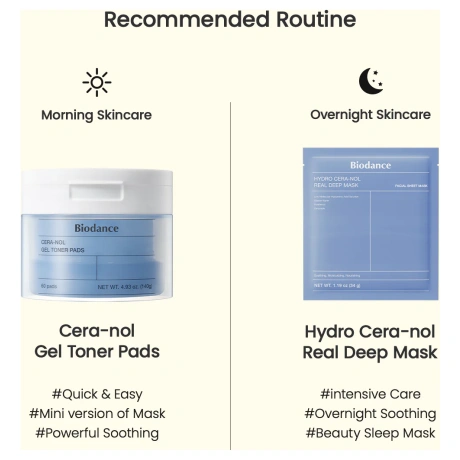 BIODANCE Cera-Nol Gel Toner Pad