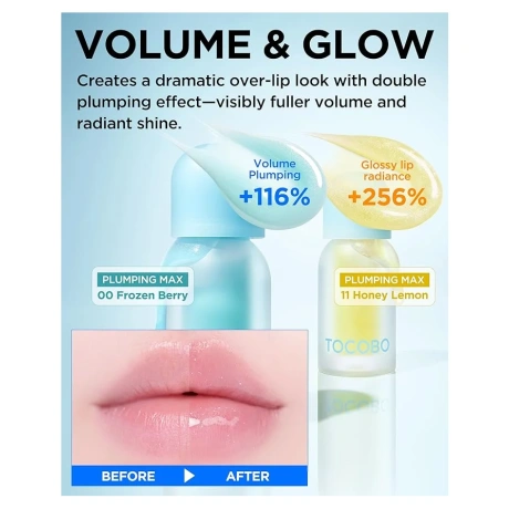 TOCOBO Juicy Berry Plumping Lip Oil Glam Max 11.Honey Lemon