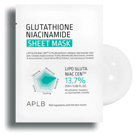 APLB Glutathione Niacinamide Sheet Mask