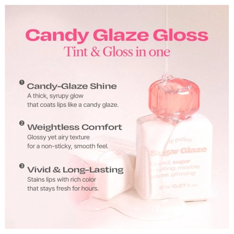 0529 ALTERNATIVE STEREO Lip Potion Sugar Glaze Tint #10 Wine Ball 5