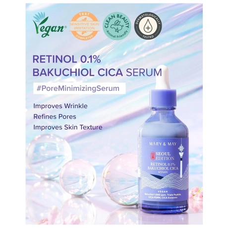 Mary&May Retinol 0.1 Bakuchiol Cica Serum