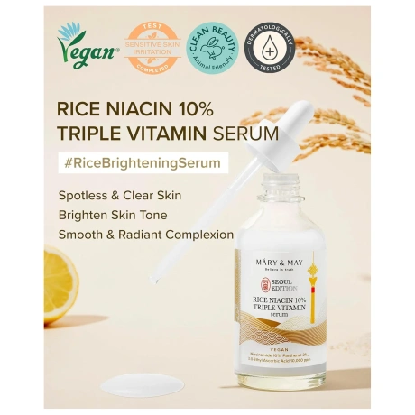 Mary&May Rice Niacin 10 Triple Vitamin Serum