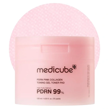 Medicube Pdrn Pink Collagen Toning Gel Toner Pad