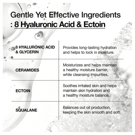 ANUA 8 Hyaluronic Acid Moisturizing Gentle Gel Cleanser
