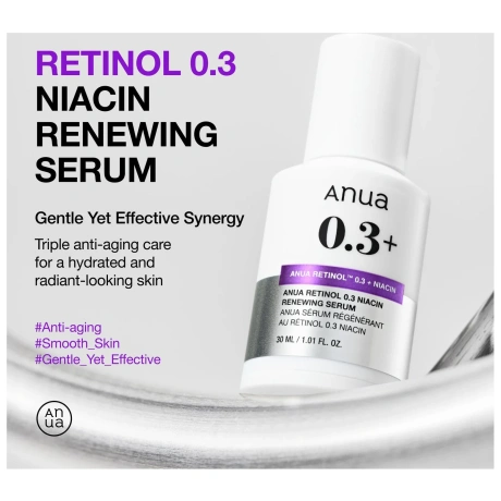 ANUA Retinol 0.3 + Niacin Renewing Serum