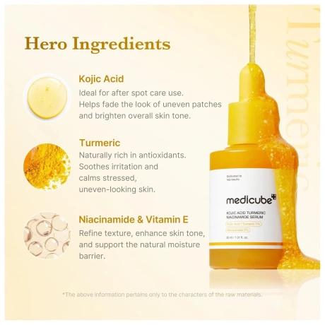 Medicube Kojic Acid Turmeric Niacinamide Serum