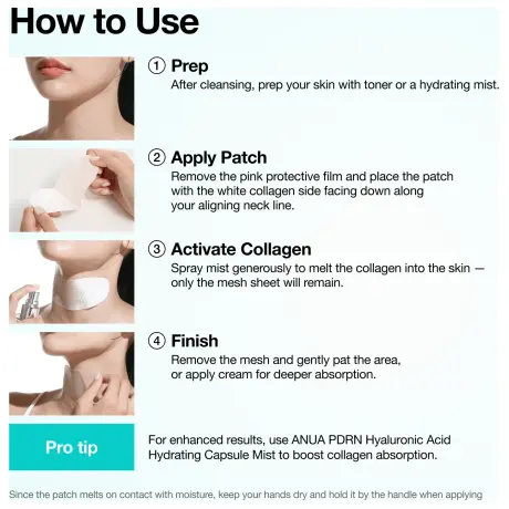 ANUA PDRN Collagen Melting Patch For Neck