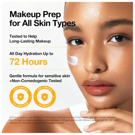 ANUA Zero-Cast Moisturizing Finish Sunscreen
