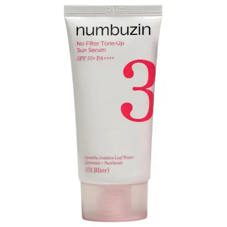 Numbuzin No.3 მზისგან დამცავი შრატი "Tone-Up" (01 Blur)