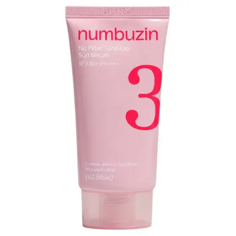 Numbuzin No.3 მზისგან დამცავი შრატი "Tone-Up" (02 Glow)