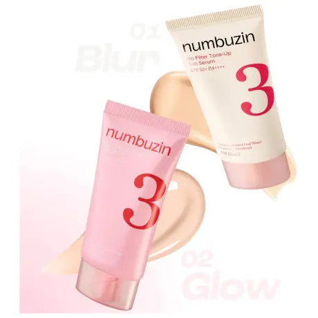 Numbuzin No.3 No Filter Tone-Up Sun Serum 02 Glow