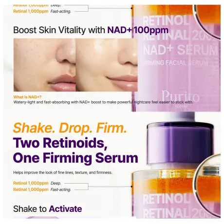 PURITO SEOUL Retinol Retinal 2000 NAD Serum