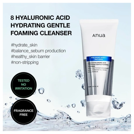 ANUA 8 Hyaluronic Acid Hydrating Gentle Foaming Cleanser 02