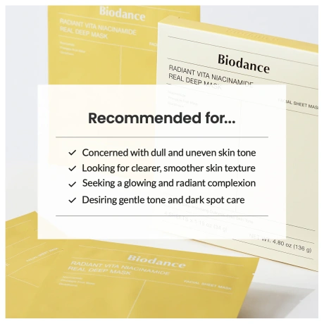 BIODANCE Radiant Vita Niacinamide Real Deep Mask 12