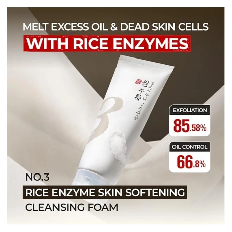 No.3 Rice Enzyme Skin Softening Cleansing Foam 170ml 02