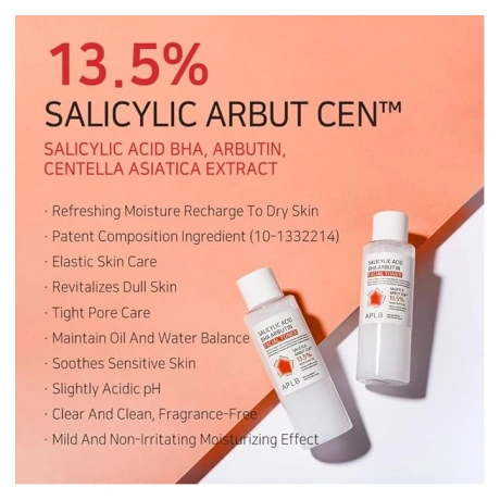 Salicylic Acid BHA Arbutin Facial Toner 160ml 03