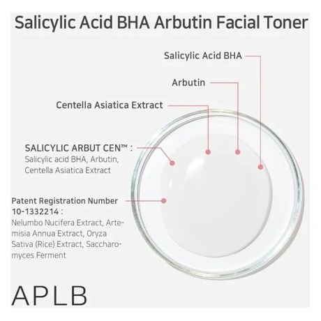 Salicylic Acid BHA Arbutin Facial Toner 160ml 04